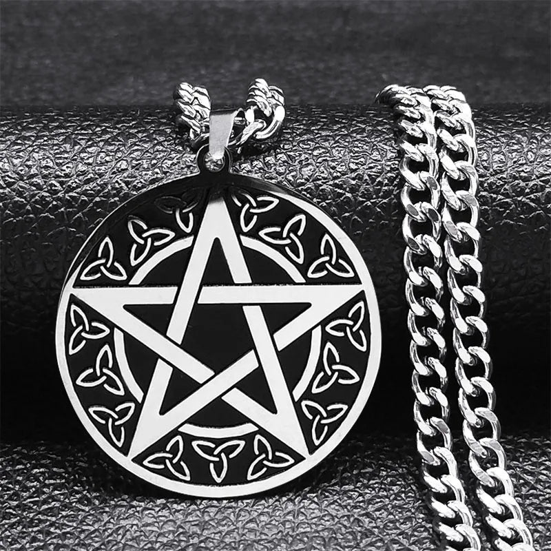 Pentagram Necklace Solomon Tetragram Pendant