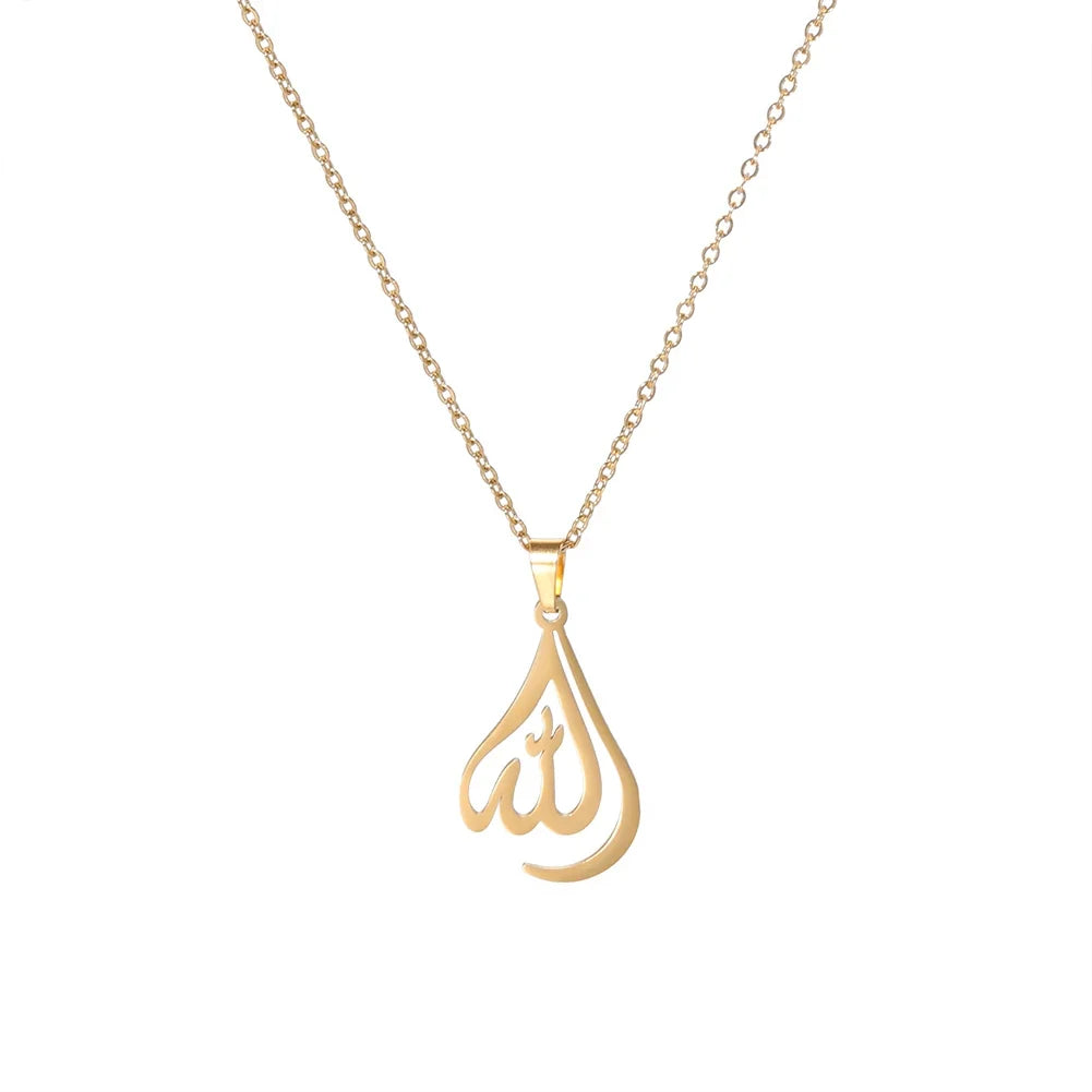 Necklace for men or women with Allah pendant Muslim symbol 