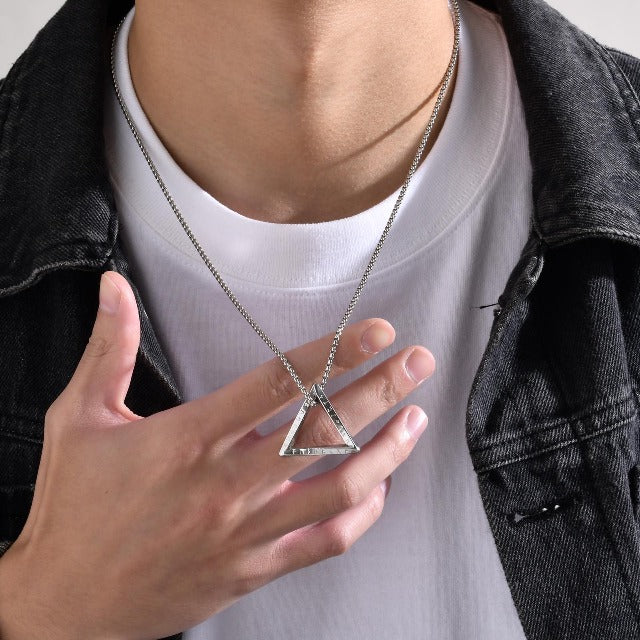 Viking Necklace Celtic Rune Pendant Men Women Nordic Silver
