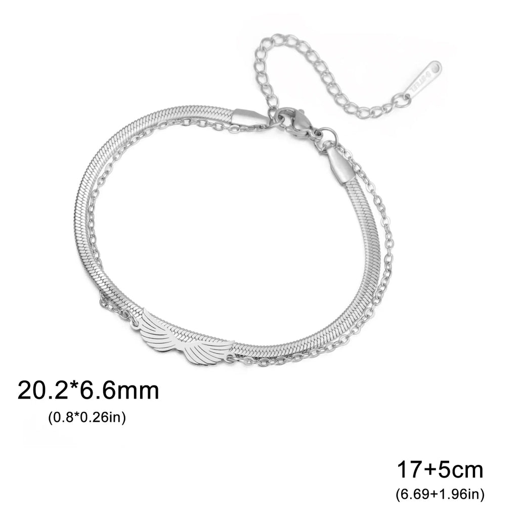 Zapestnica z dvojnimi angelskimi krili
