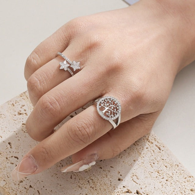 Women's Tree of Life Ring Band