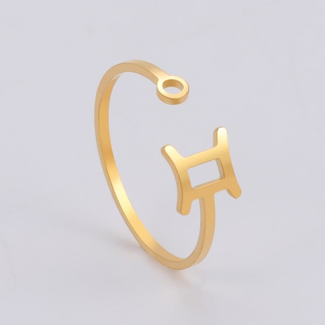 Žiedas Zodiako ženklas 12 žvaigždynų