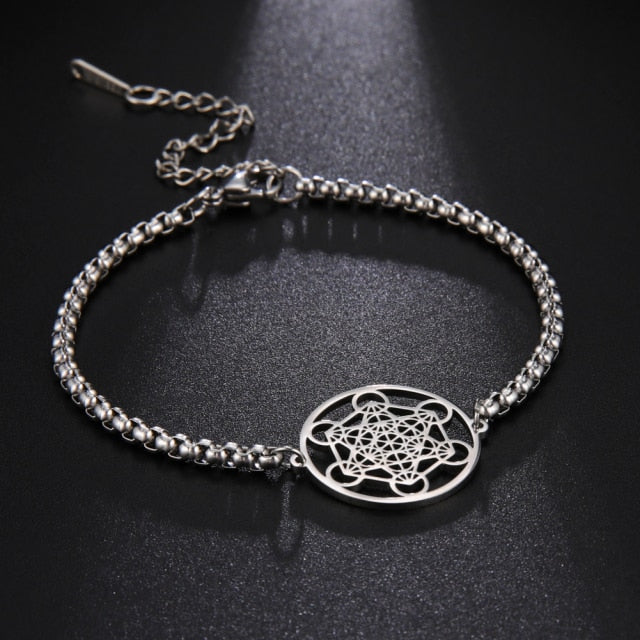 Gümüş Metatron Kordon Bileklik