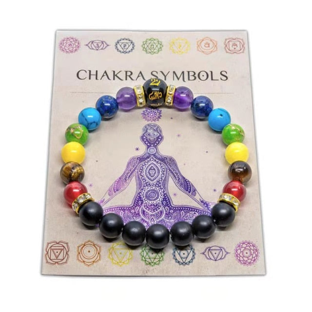 7 čakrų meditacijos apyrankė 