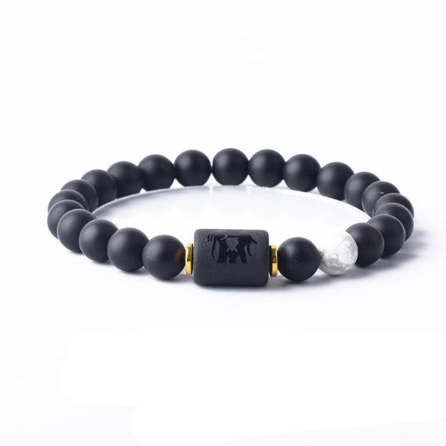 Zodiac Sign Bracelet 12 Constellations Men Women Astrology 