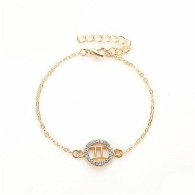 Zodiac Sign Bracelet 12 Constellations Men Women Astrology 
