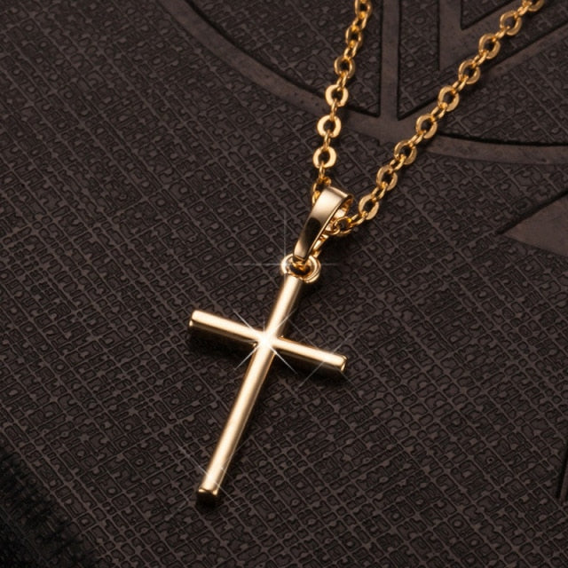 Necklace with Gold Cross