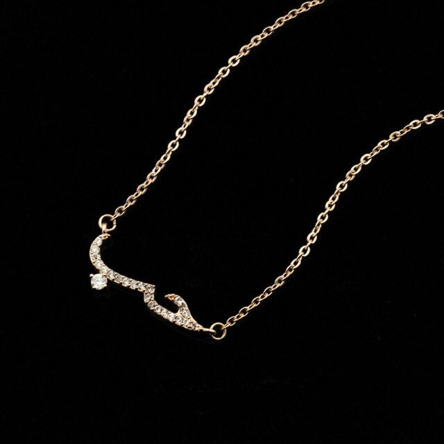 Islamic Necklace for Muslim Arab Women Rose Gold