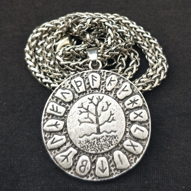 Yggdrasil Silver-Plated Pendant Necklace