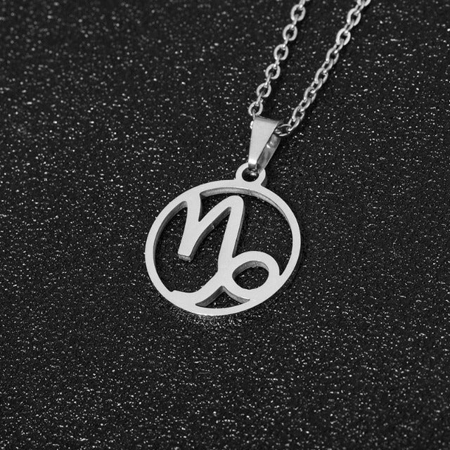 Zodiac Sign Necklace - Pendant 12 Constellations 