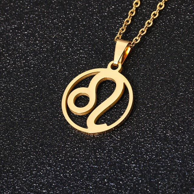 Zodiac Sign Necklace - Pendant 12 Constellations 